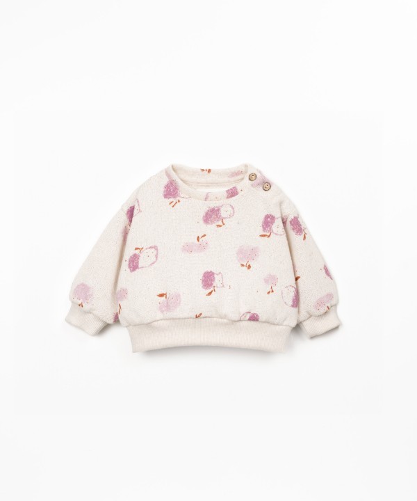 Maglione con stampa di mele