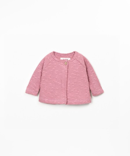 Knit jacket with Re(Play) yarn