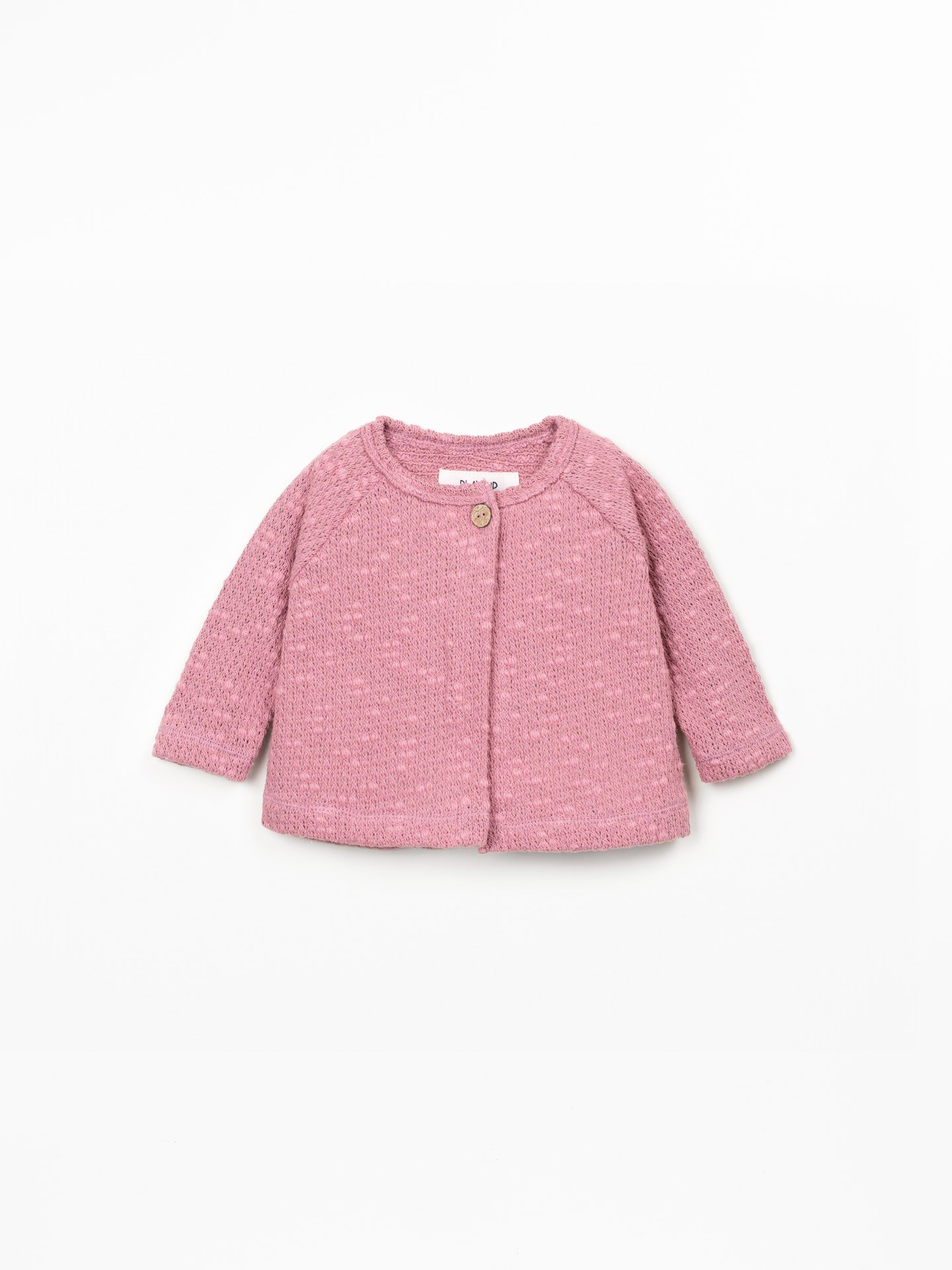Knit jacket with Re(Play) yarn
