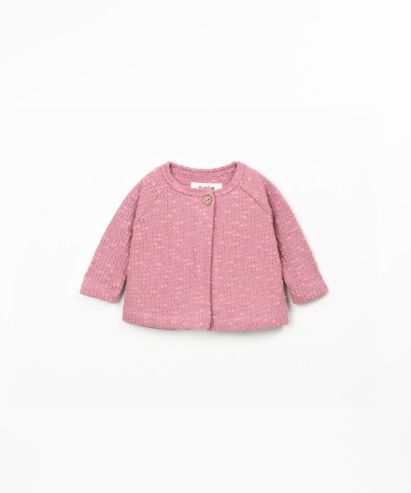 Knit jacket with Re(Play) yarn