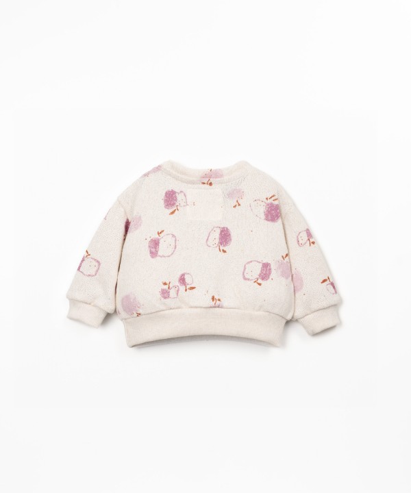 Maglione con stampa di mele