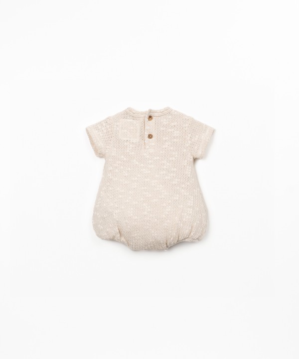 Tuta in misto cotone e cotone riciclato