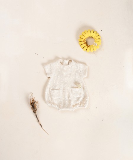 Combinaison en mélange de coton et coton recyclé