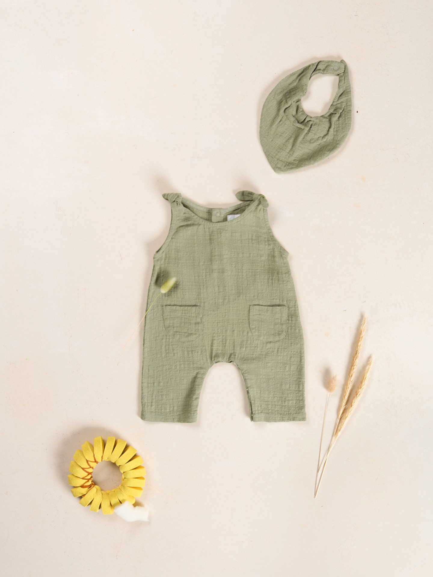 Organic cotton fabric jumpsuit