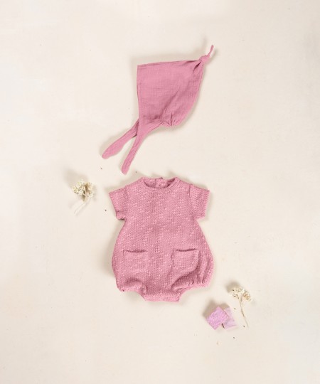 Combinaison en mélange de coton et coton recyclé