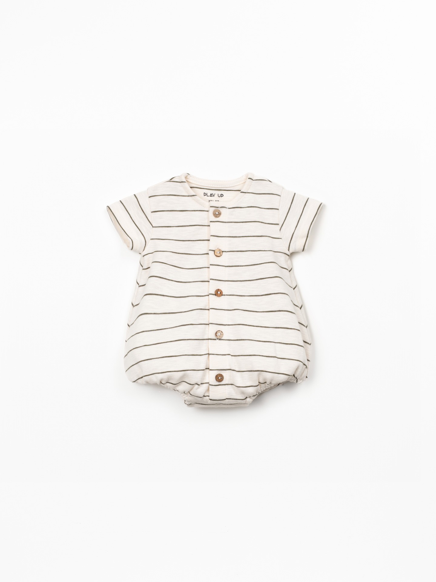 Striped jumpsuit in organic cotton