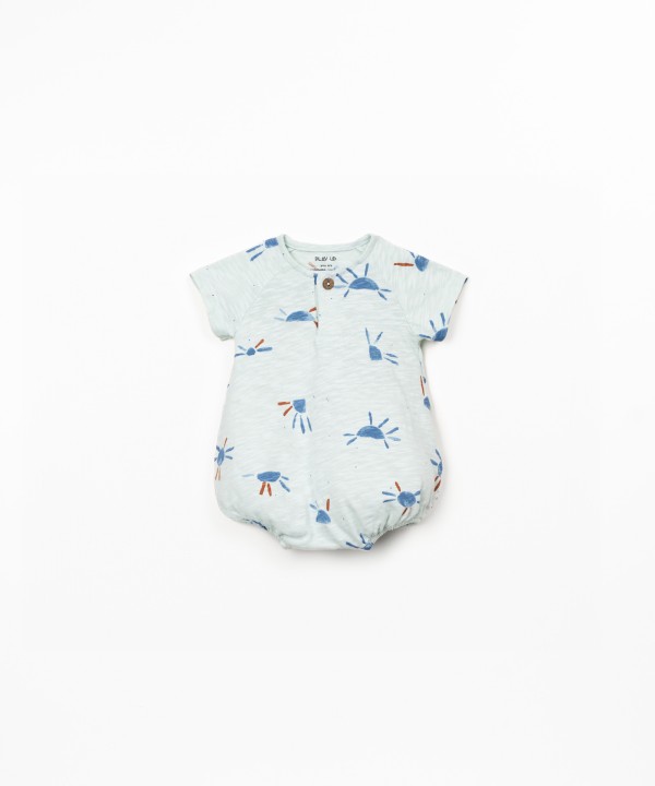 Printed jumpsuit in organic cotton