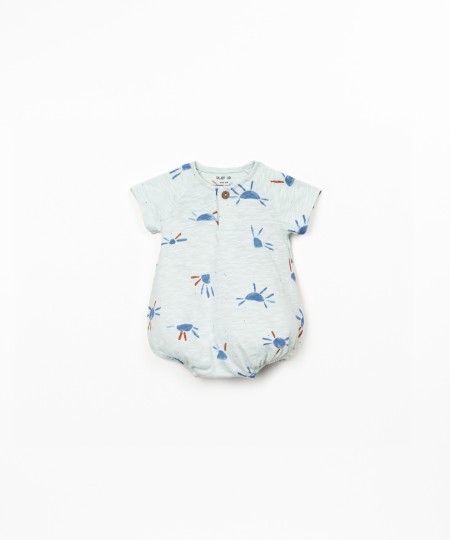 Printed jumpsuit in organic cotton