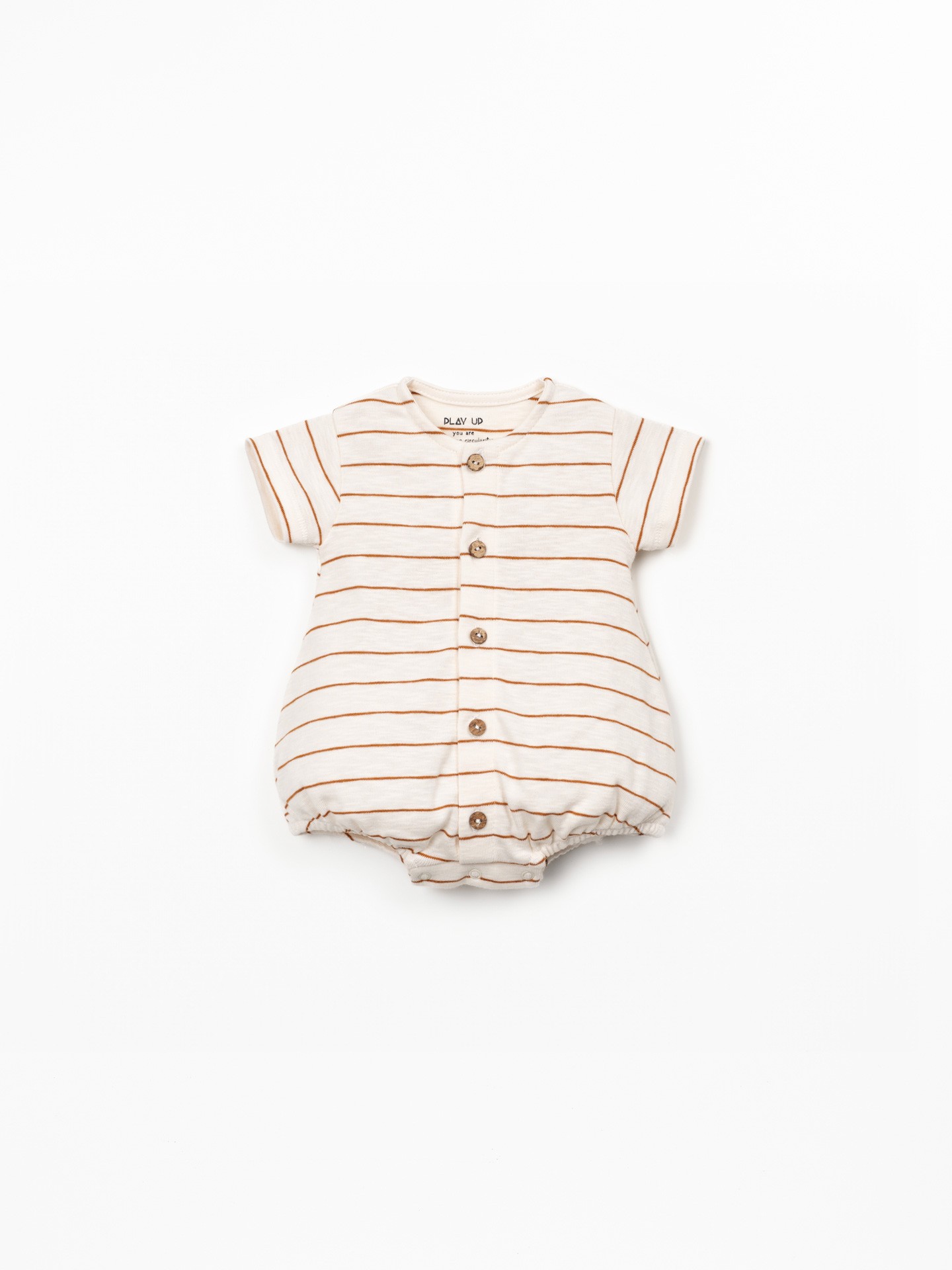 Striped jumpsuit in organic cotton