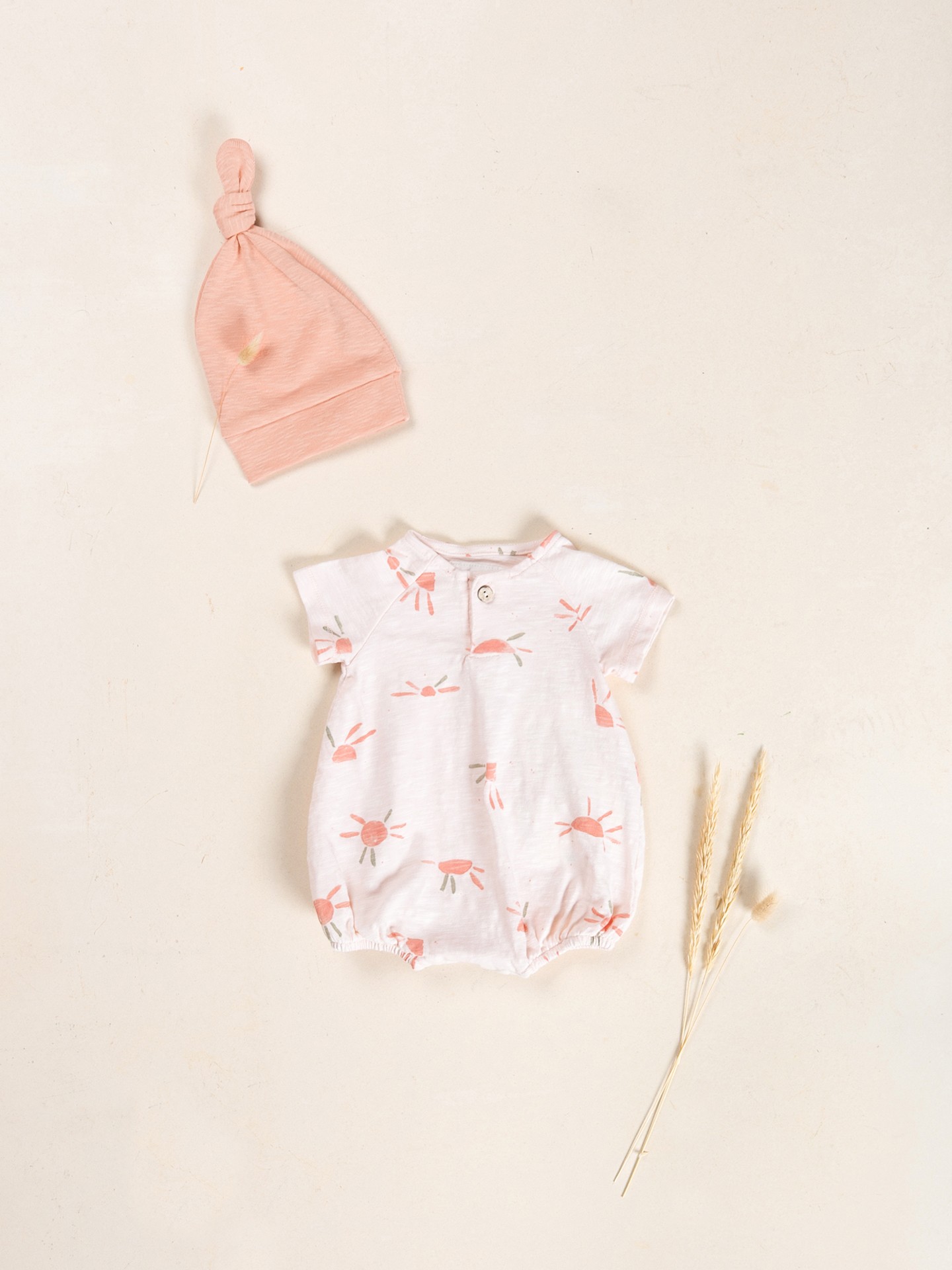 Printed jumpsuit in organic cotton