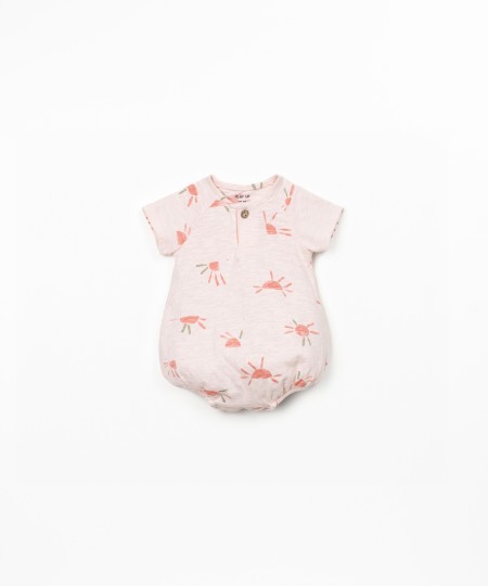 Printed jumpsuit in organic cotton