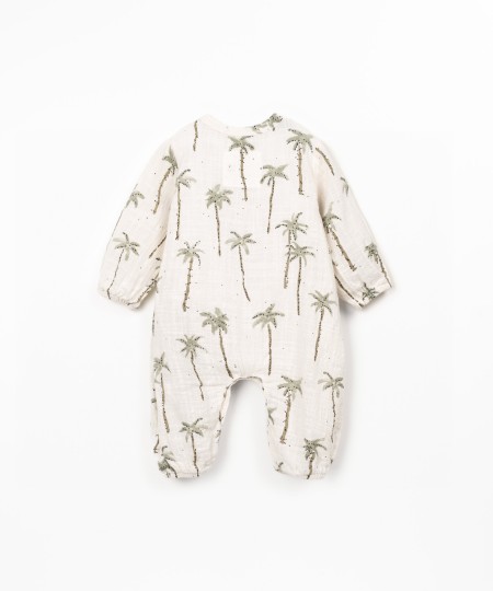 Cotton fabric jumpsuit