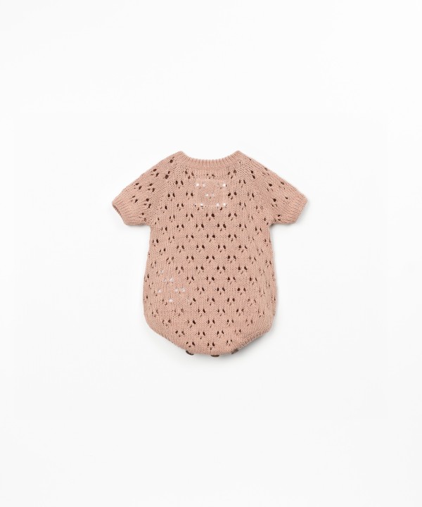 Tutina tricot in misto cotone e cotone riciclato