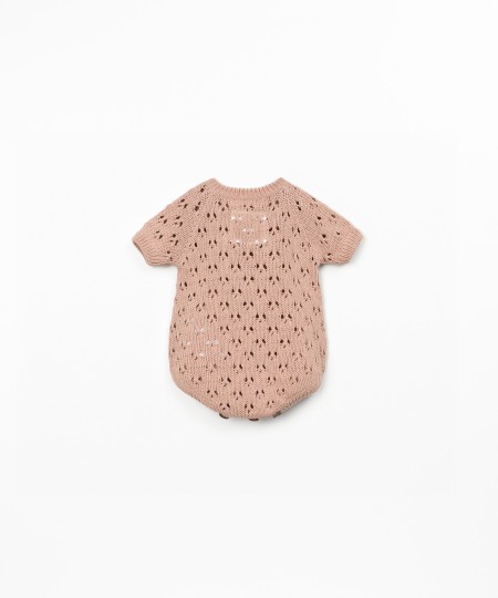 Tutina tricot in misto cotone e cotone riciclato