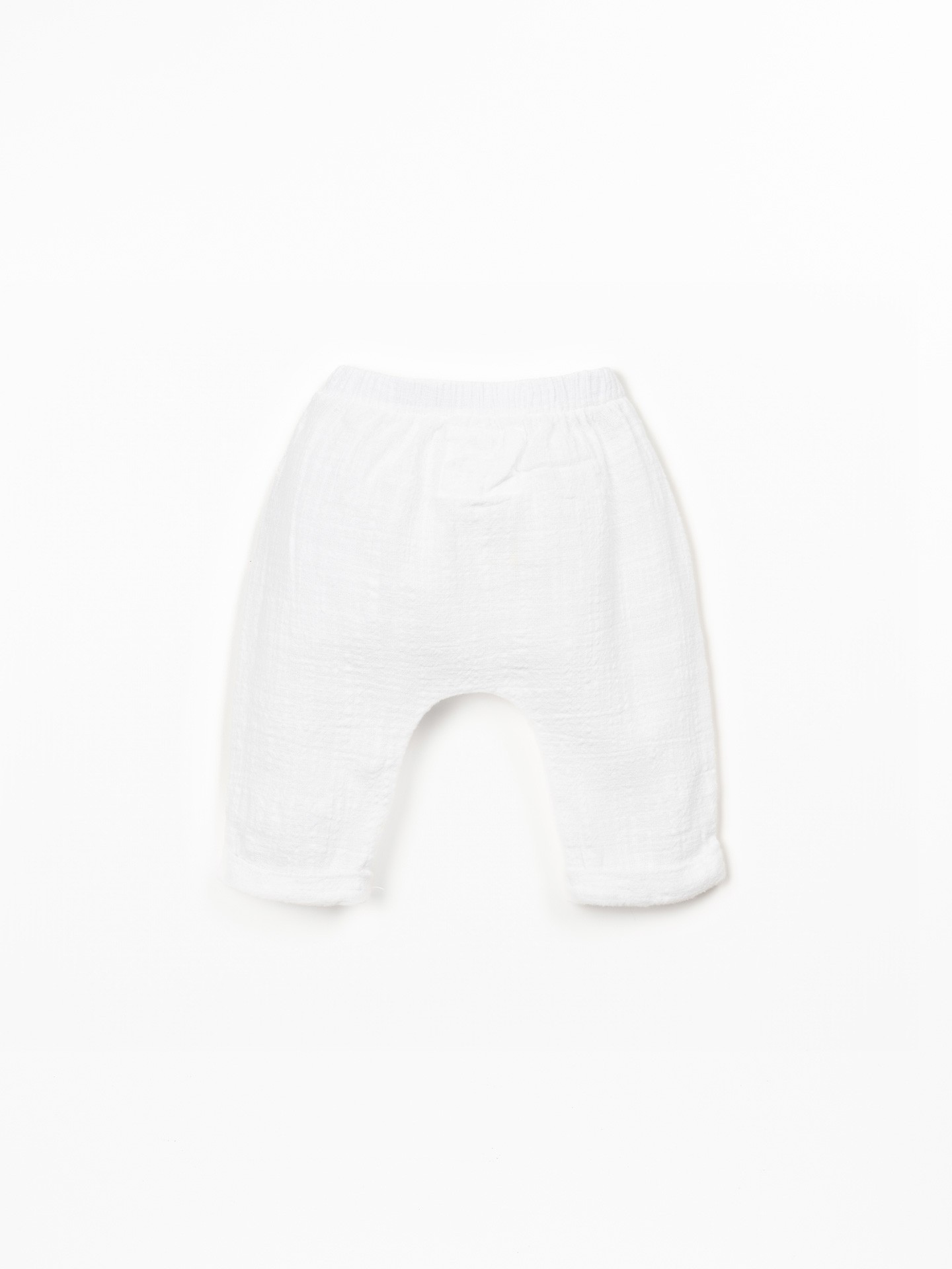 Pantaloni in tessuto di cotone biologico