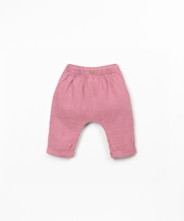 Organic cotton fabric trousers
