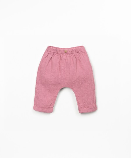 Organic cotton fabric trousers