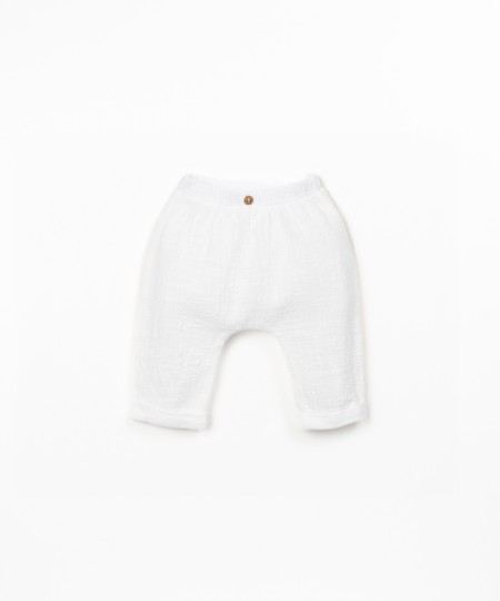 Organic cotton fabric trousers