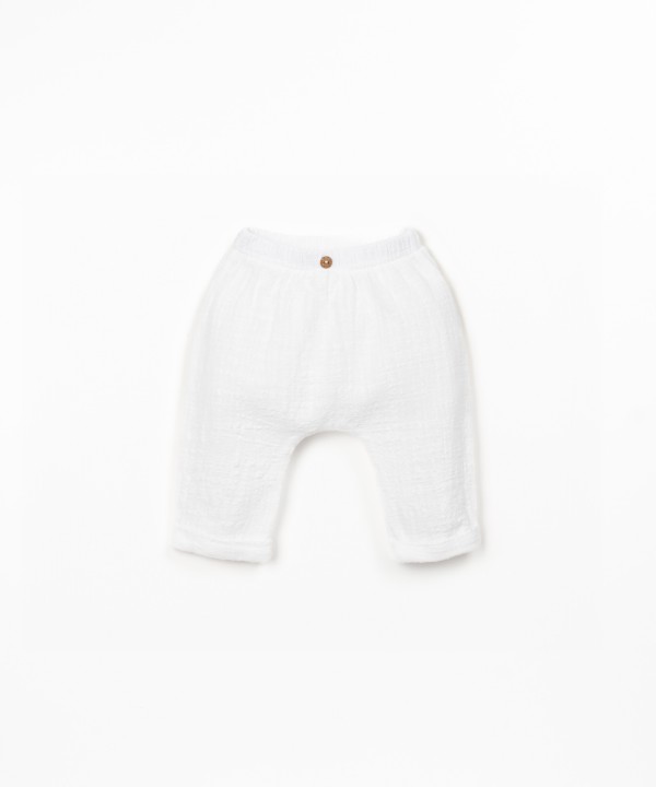Organic cotton fabric trousers