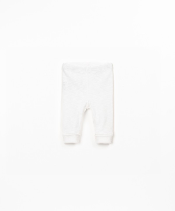 Plain leggings in organic cotton