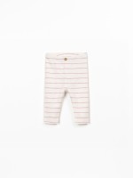 Leggings in cotone biologico con righe Leggings in cotone biologico con righe