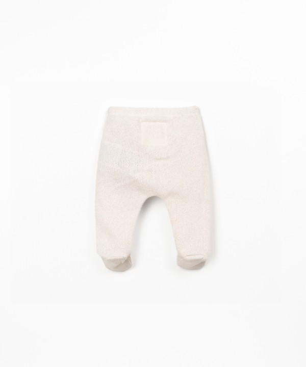 Leggings in misto fibre naturali e fibre riciclate