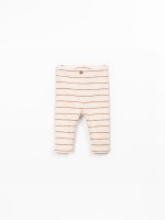 Leggings in cotone biologico con righe