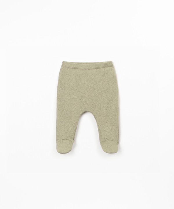 Leggings in a blend of natural and recycled fibers