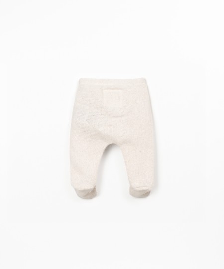 Leggings in misto fibre naturali e fibre riciclate