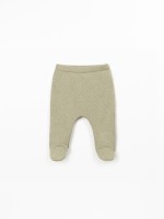 Leggings in misto di fibre naturali e riciclate