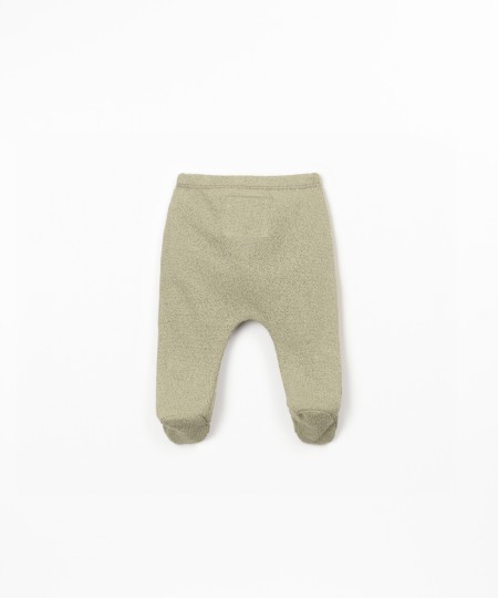 Leggings in misto di fibre naturali e riciclate