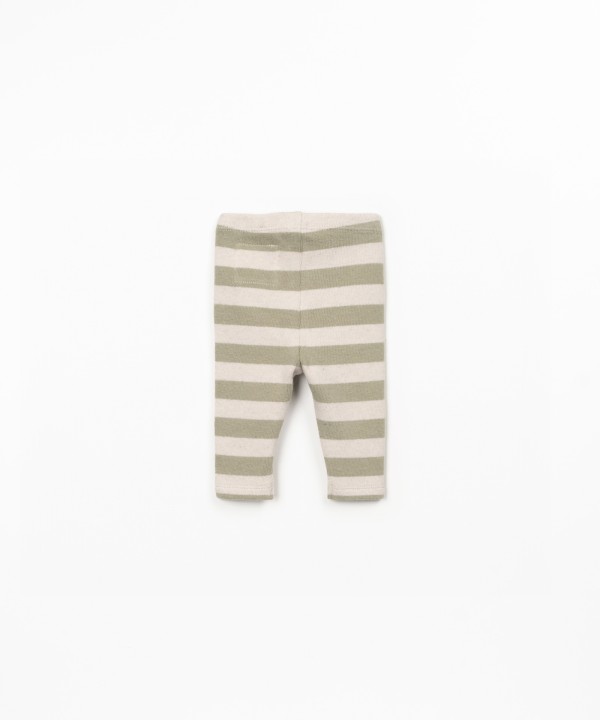 Leggings con motivo a righe