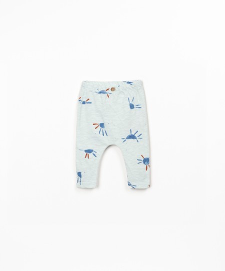 Leggings with sun print