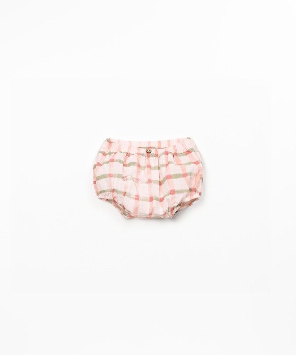 Organic cotton fabric shorts with pattern