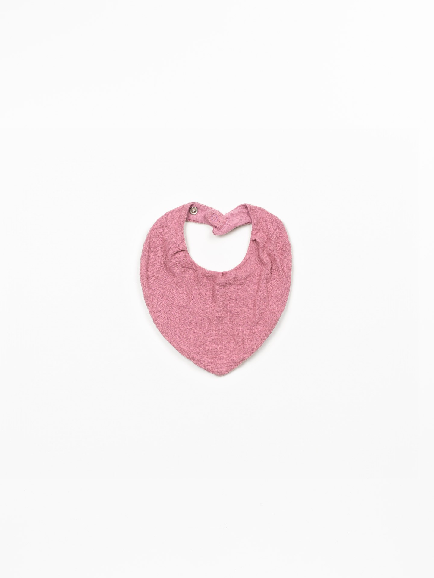 Bib in organic cotton and recycled cotton fabric