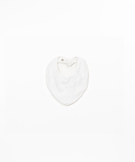 Bib in organic cotton and recycled cotton fabric