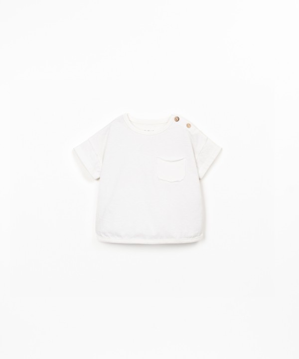 Jersey t-shirt in organic and recycled cotton blend