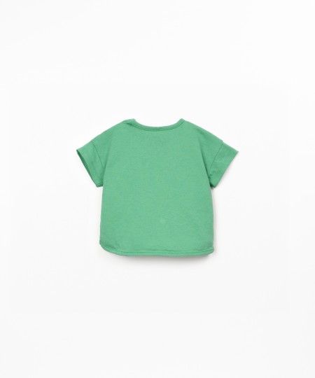 Camiseta de punto con mezcla de algodón orgánico y algodón reciclado