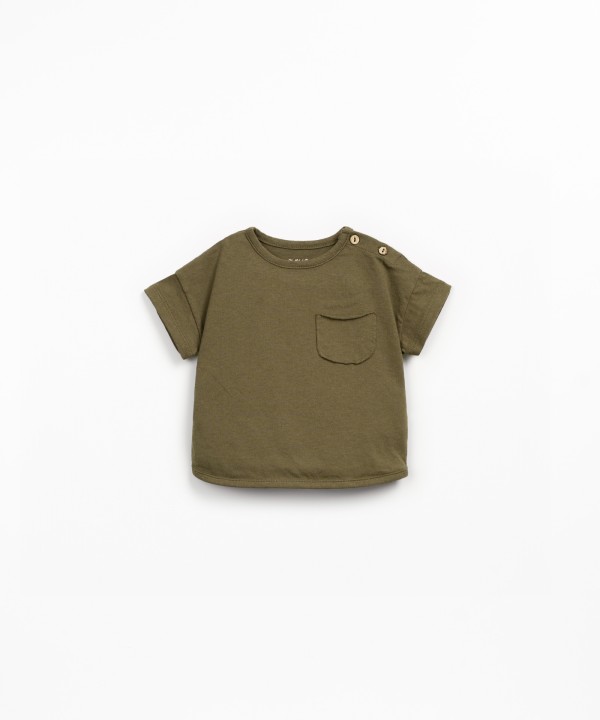 Jersey t-shirt in organic and recycled cotton blend