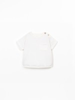 T-shirt en maille mélange coton bio et coton recyclé T-shirt en maille mélange coton bio et coton recyclé