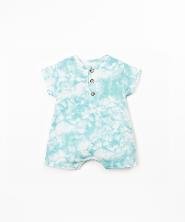 Jersey jumpsuit in a blend of natural and recycled fibers