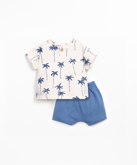 Pyjamas in a blend of organic cotton and recycled cotton