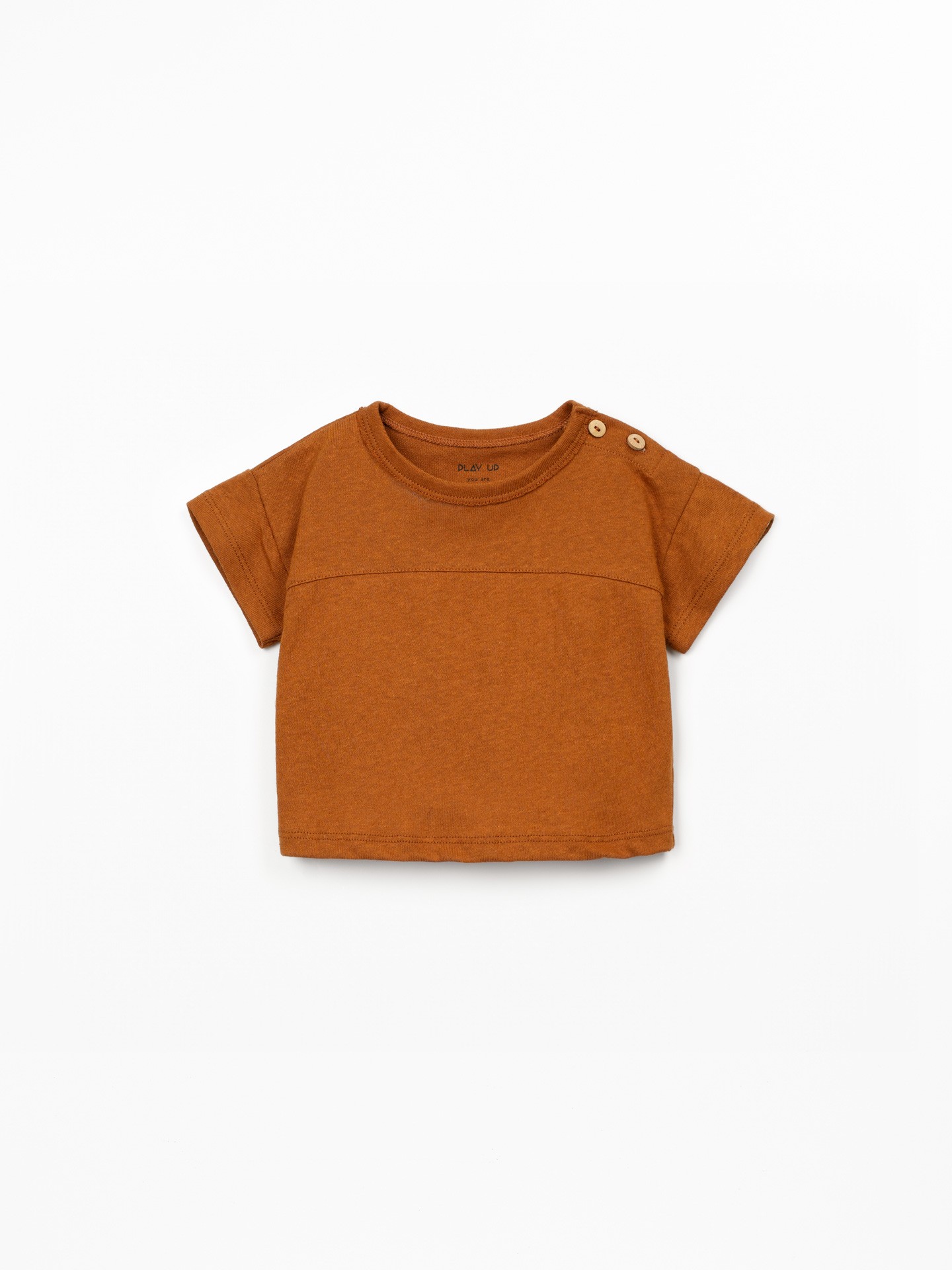 T-shirt en mélange de fibres naturelles