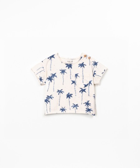 T-shirt with palm tree print