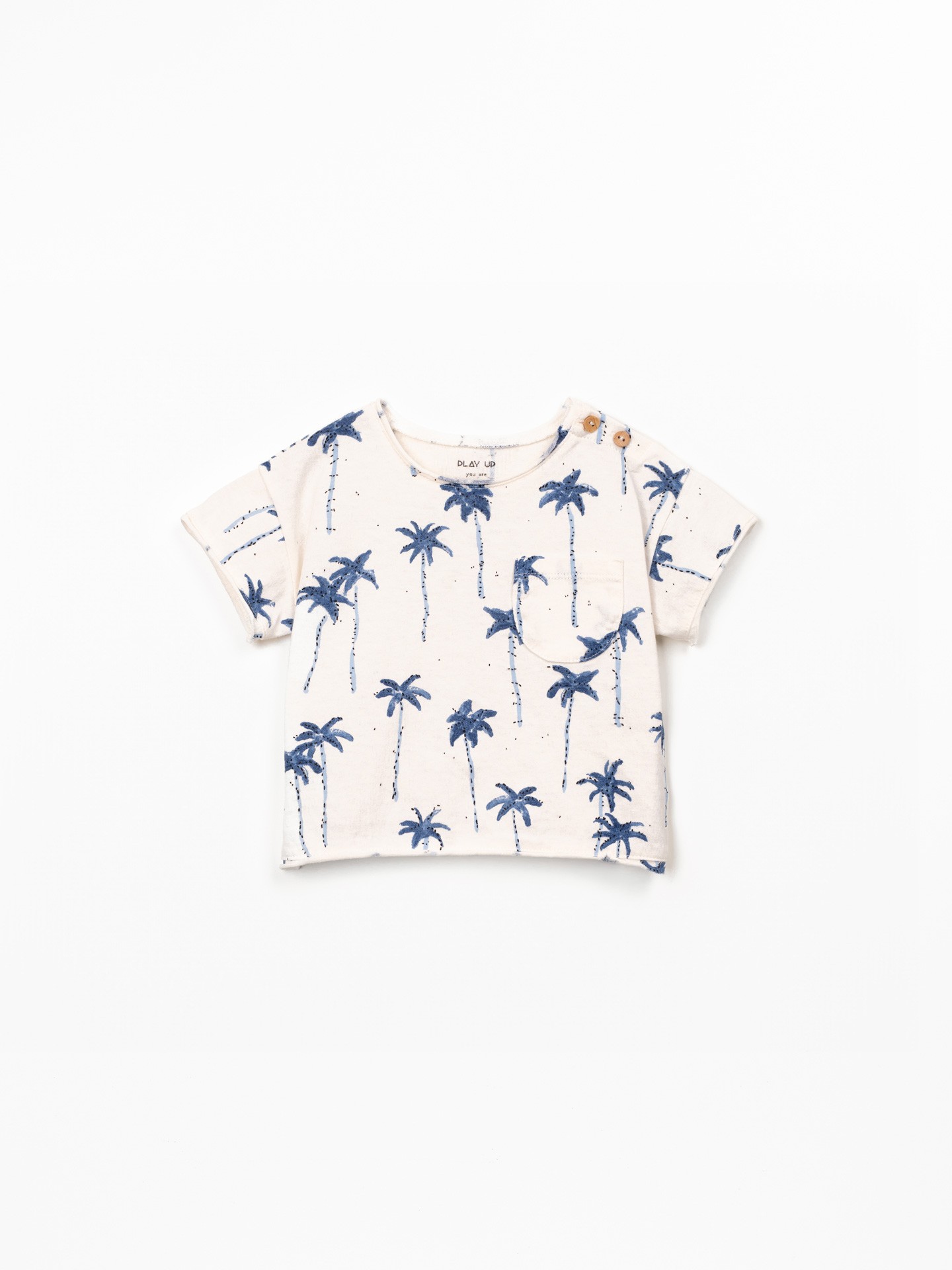 T-shirt with palm tree print