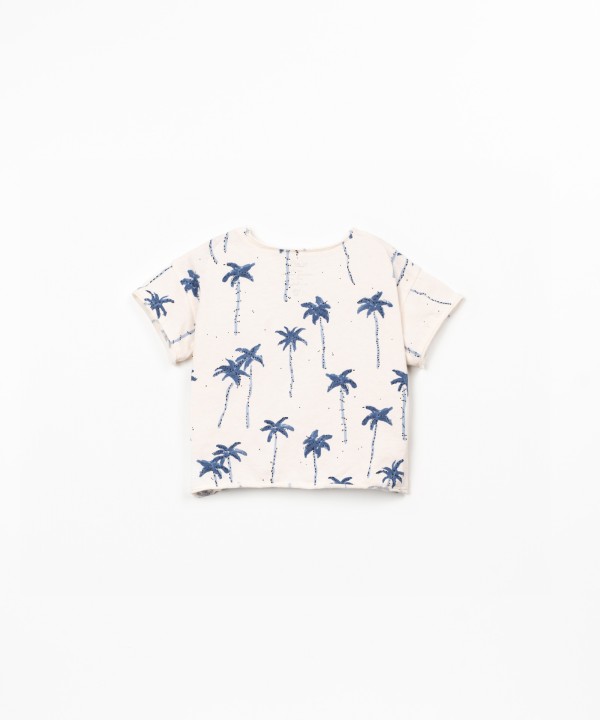T-shirt with palm tree print