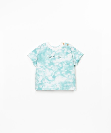 T-shirt with tie dye print