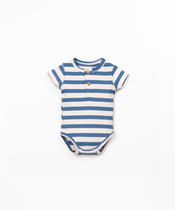 Striped pattern bodysuit