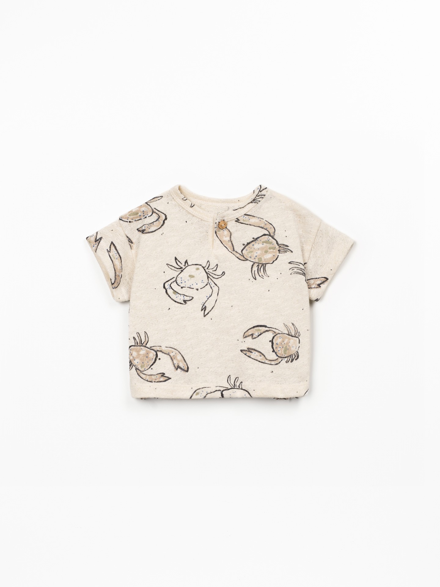 T-shirt com fibras naturais