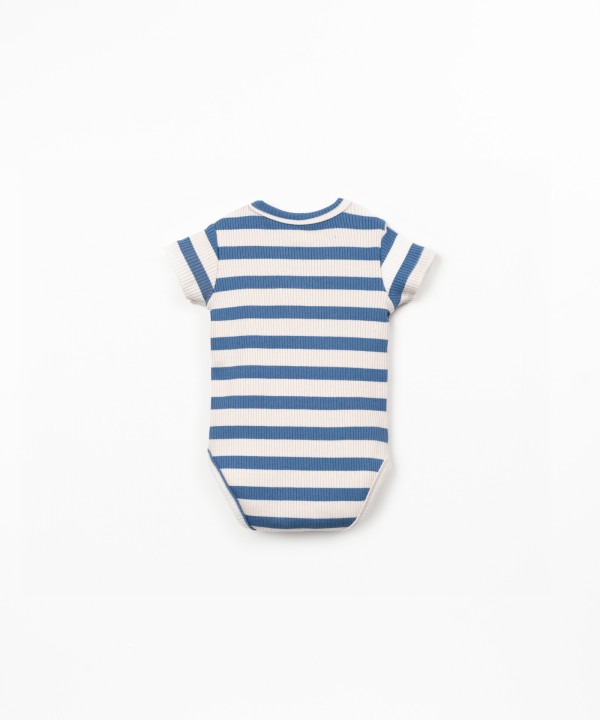 Striped pattern bodysuit